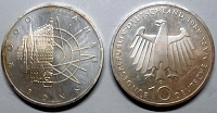 Strieborná minca 10 Mark 1989 AG Nemecko UNC, Mesto Bonn - Kliknutím na obrázok zatvorte -